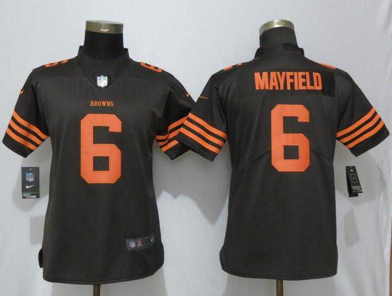 Women Nike Browns 6 Baker Mayfield Brown Vapor Untouchable Limited Jersey,We sell and wholesale Women Nike Browns 6 Baker Mayfield Brown Vapor Untouchable Limited Jersey on line form chian!
